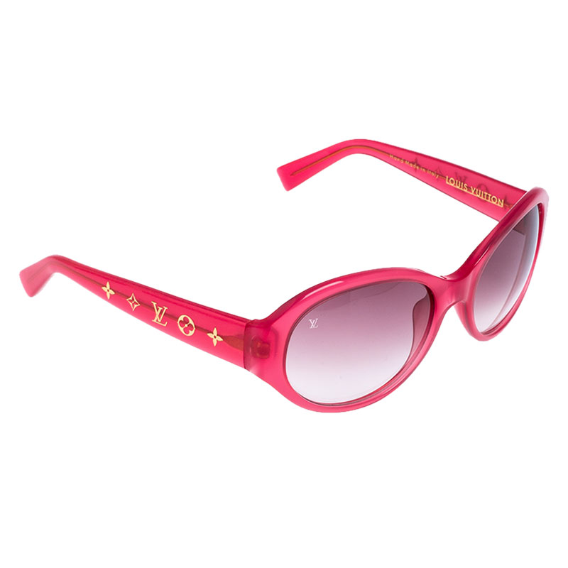 Louis Vuitton Pink/ Pink Gradient Z0236W Oval Sunglasses Louis Vuitton ...