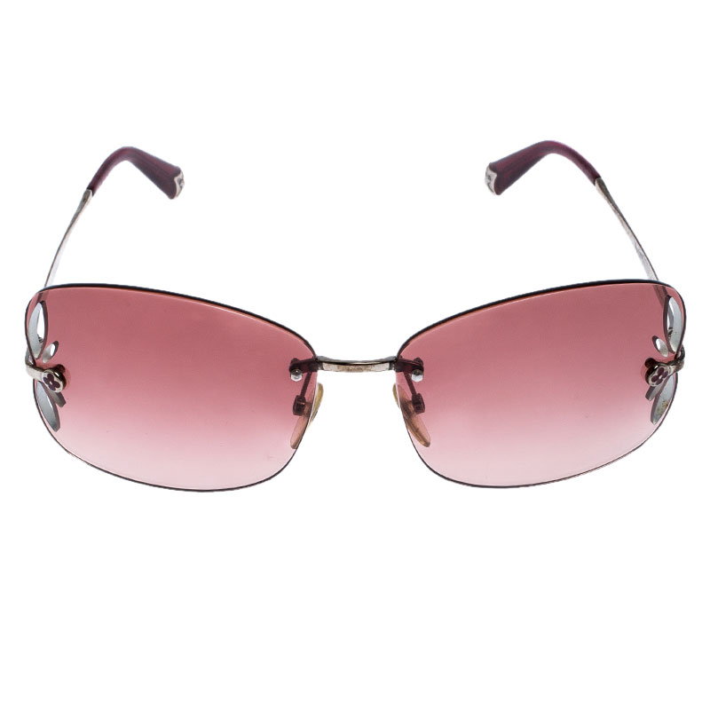 

Louis Vuitton Z0372U Rose Pink Gradient Lily Rimless Sunglasses