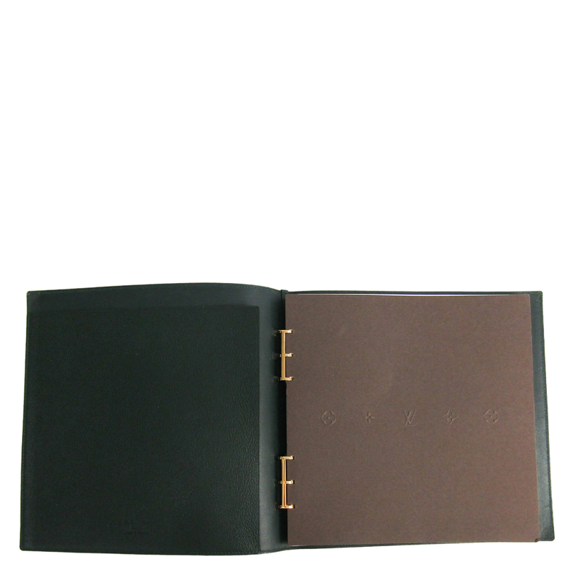 

Louis Vuitton Episea Taiga Leather Planner Cover, Black