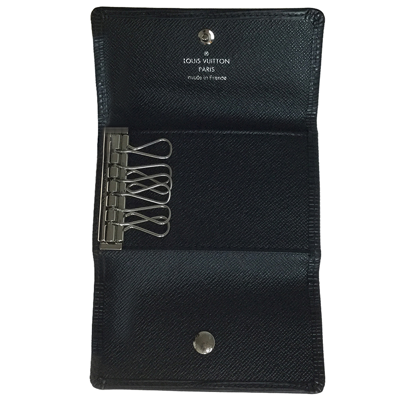 

Louis Vuitton Noir Epi Leather 6 Key Case, Black