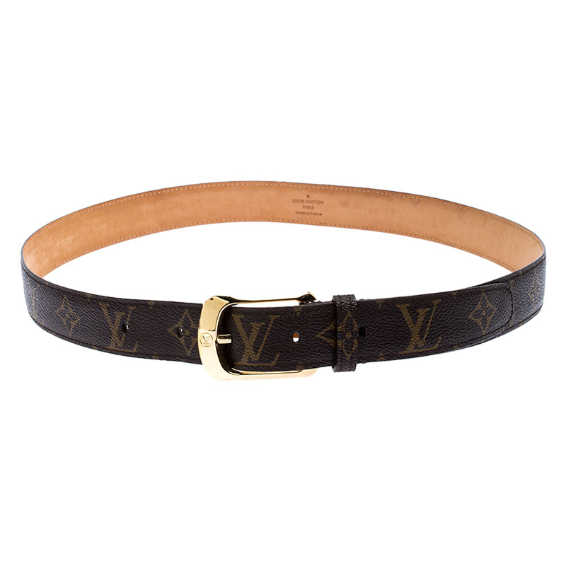 Pre Owned Louis Vuitton Monogram Canvas Ellipse Belt 95CM