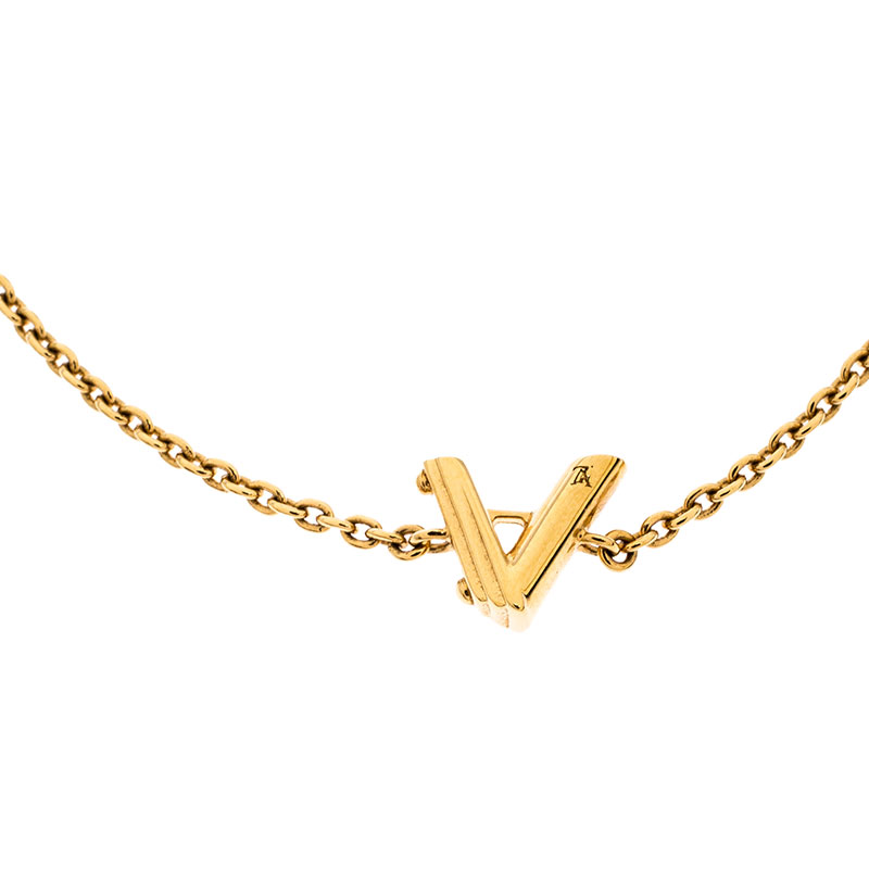 

Louis Vuitton Gold Tone LV & Me Letter A Bracelet
