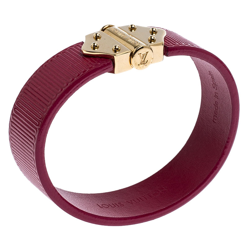 

Louis Vuitton Indian Rose Epi Leather Spirit Bracelet, Pink