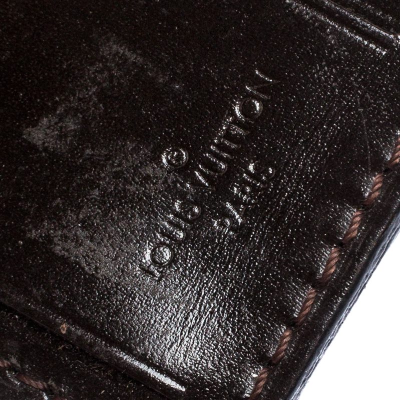 

Louis Vuitton Dark Brown Leather Luggage Name Tag