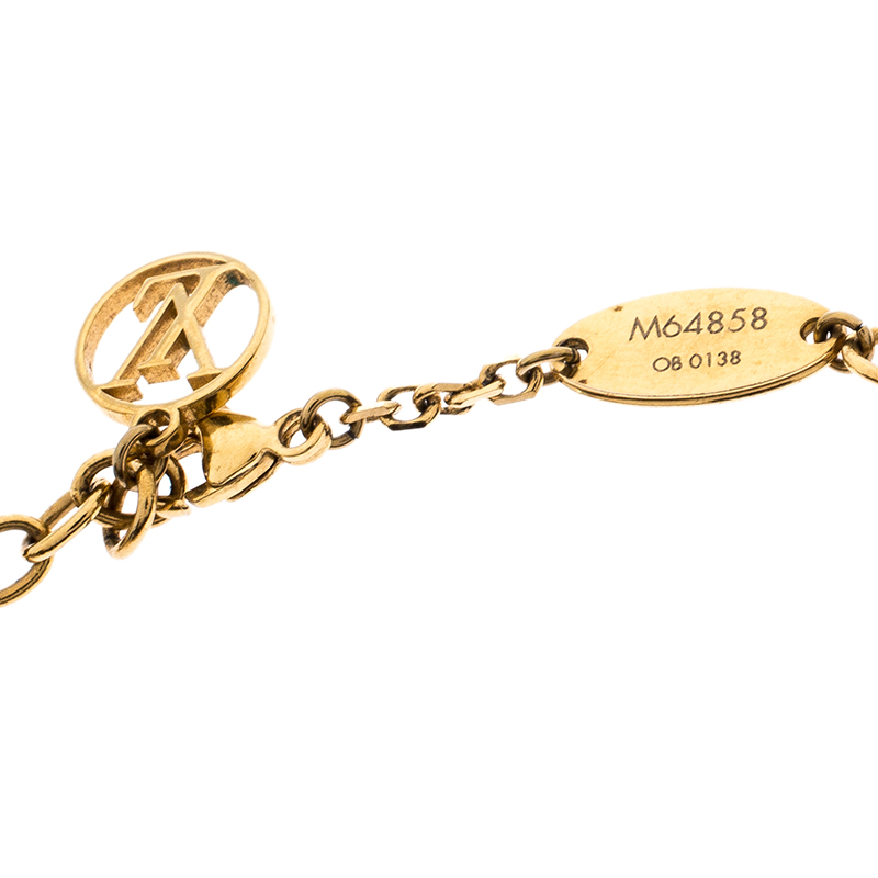 Louis Vuitton Blooming Gold Chain bracelet 2VLVA28299