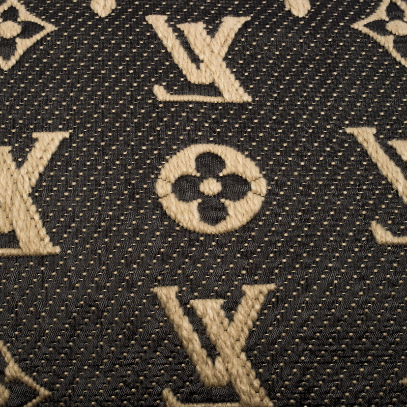 Louis Vuitton Bicolor Monogram Knit Fringed Wool Scarf Louis Vuitton