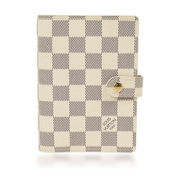 Pre Owned Louis Vuitton Damier Azur Agenda Cover
