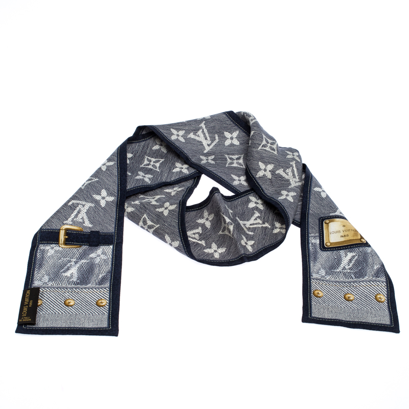 Louis Vuitton Monogram Denim Silk Bandeau