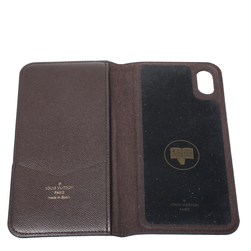 

Louis Vuitton Monogram Canvas iPhone  Max Folio, Brown