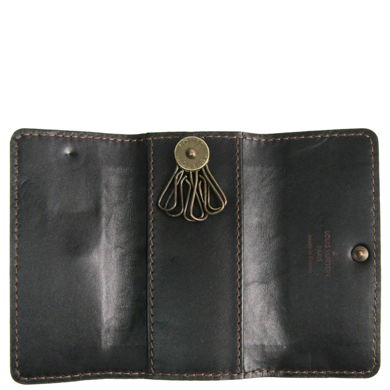

Louis Vuitton Coffee Leather Utah Mutticle 6 Key Case, Brown