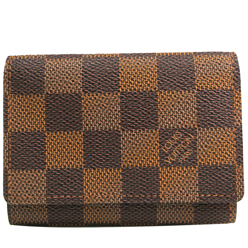 مملوكة مسبقًا حاملة بطاقات لوي فيتون كانفاس دامية ايبني 