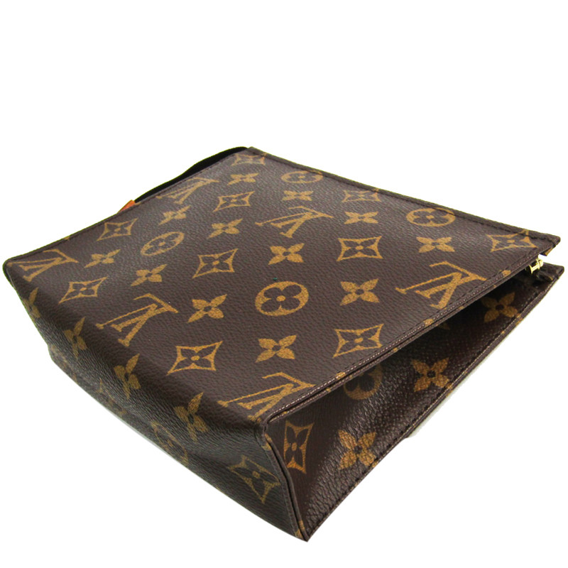 

Louis Vuitton Monogram Canvas Poche Toilette 19 Pouch, Brown