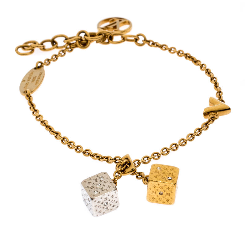 Louis Vuitton Crystal Luckygram Dice Necklace, Louis Vuitton Accessories