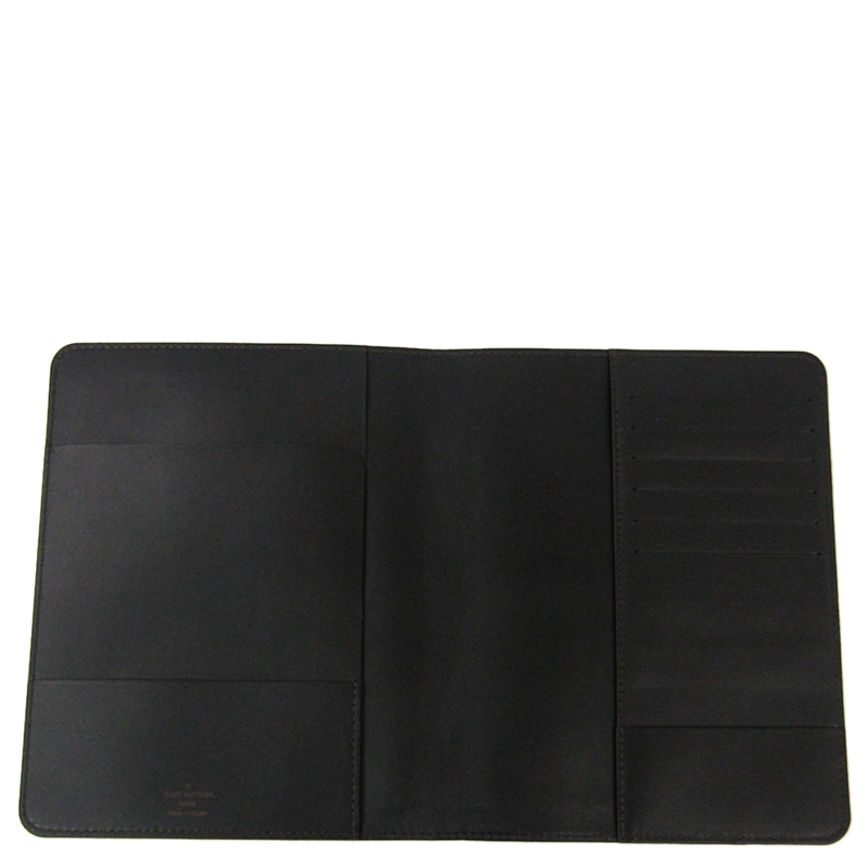 

Louis Vuitton Coffee Utah Leather Planner Agenda Cover, Black