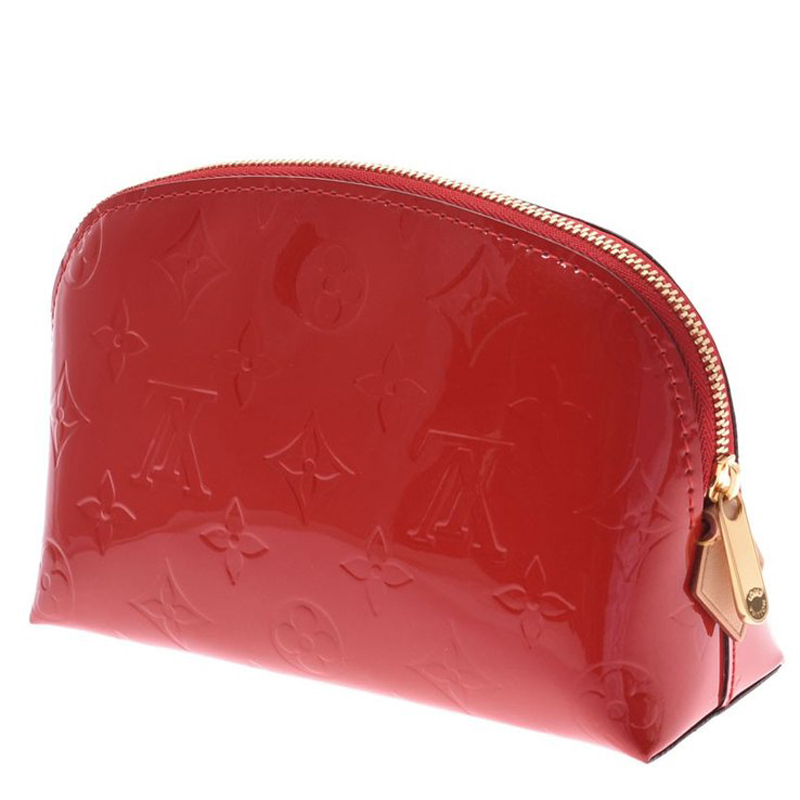 

Louis Vuitton Red Monogram Verni Cosmetic Pochette