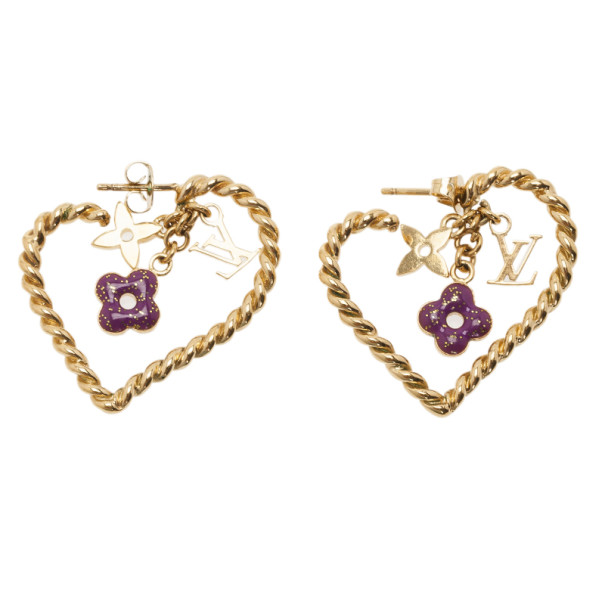 مملوكة مسبقًا Louis Vuitton Sweet Monogram in my Heart Earrings