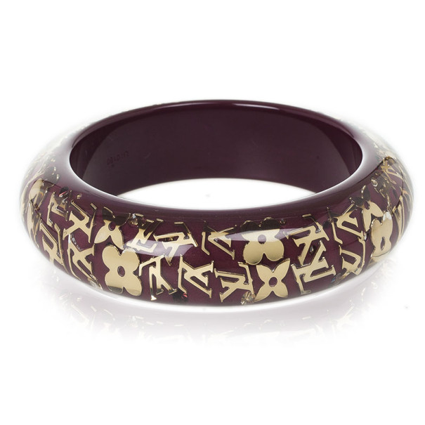 مملوكة مسبقًا Louis Vuitton Purple Inclusion Bracelet Large
