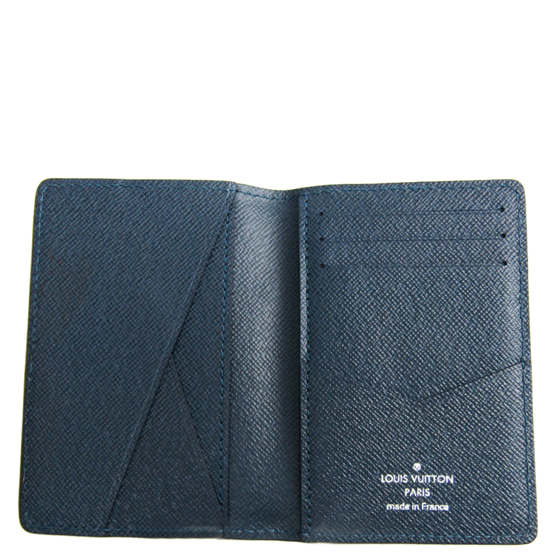 

Louis Vuitton Navy Blue Taiga Leather Organizer Card Case