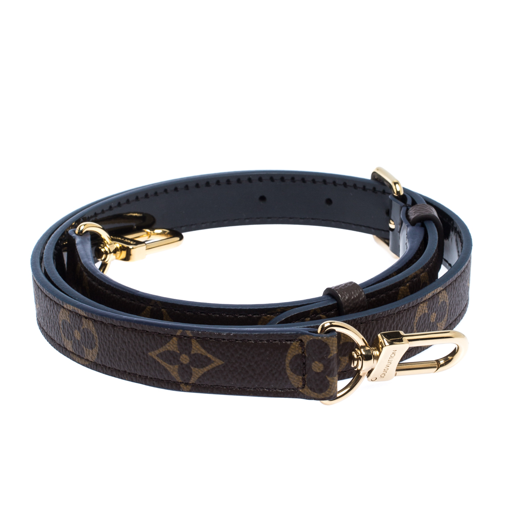 

Louis Vuitton Brown/Black Monogram Canvas and Patent Leather Shoulder Strap
