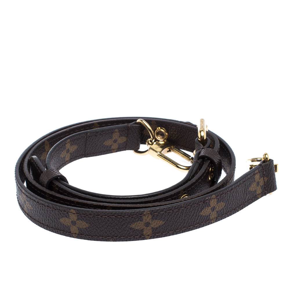 

Louis Vuitton Monogram Canvas Shoulder Strap, Brown