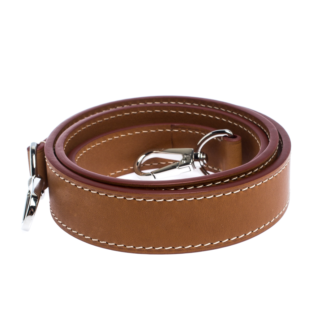 

Louis Vuitton Tan Leather Shoulder Strap, Brown