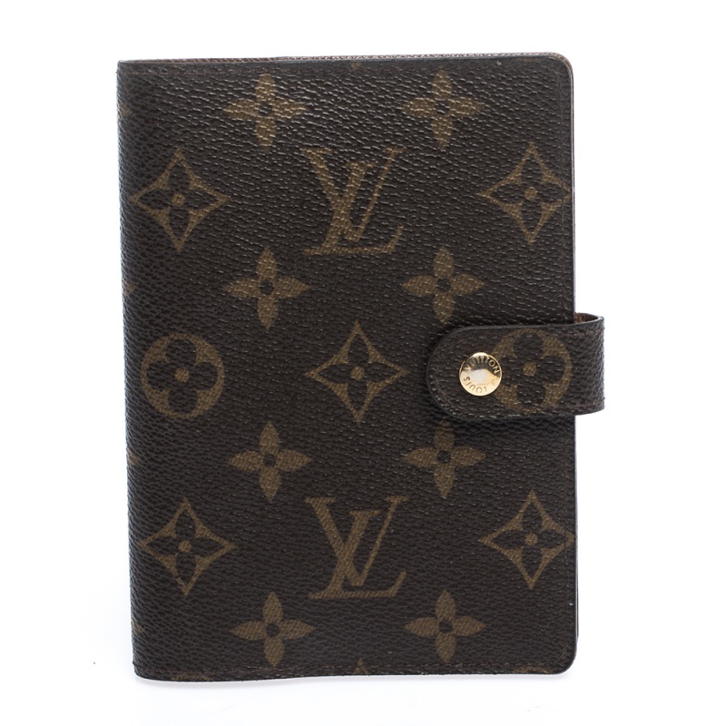 Pre Owned Louis Vuitton Monogram Canvas Small Ring Agenda Cover
