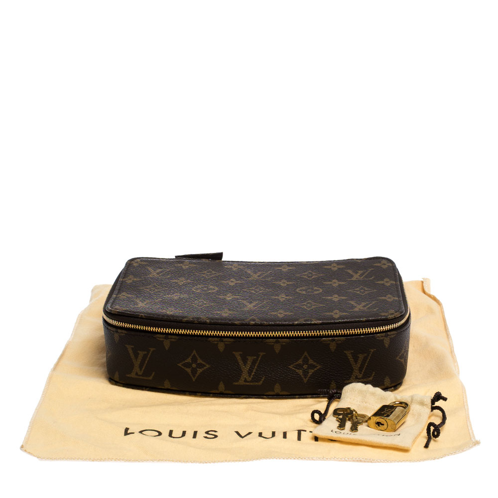 Louis Vuitton Monte-Carlo Jewelry Box Monogram Canvas Brown 20229348