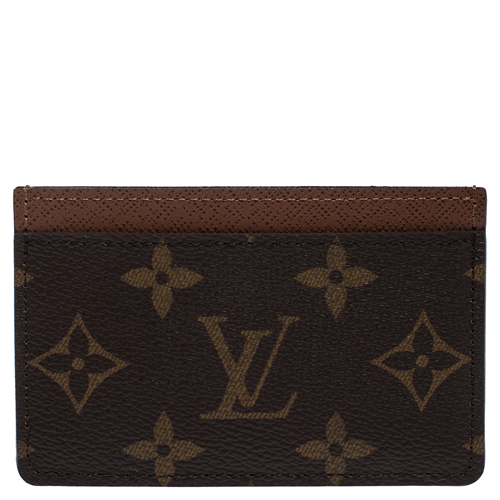 Louis Vuitton Brown Monogram Canvas Card Holder