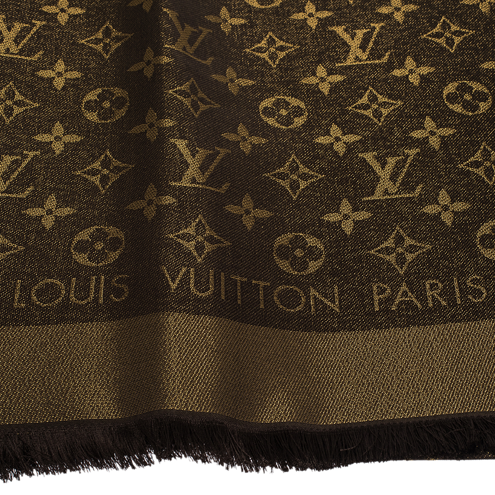 Louis Vuitton Brown Monogram Shine Shawl Louis Vuitton