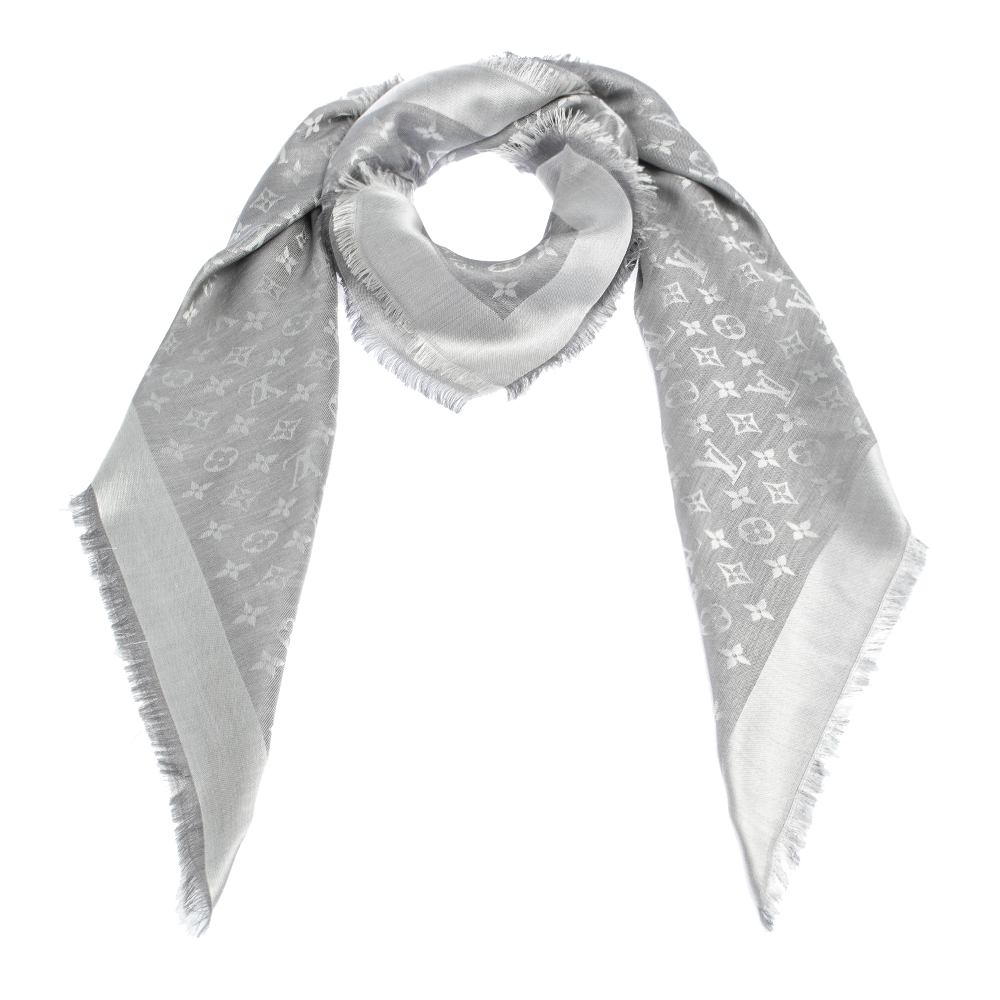 Louis Vuitton Gray Scarves & Wraps for Women for sale