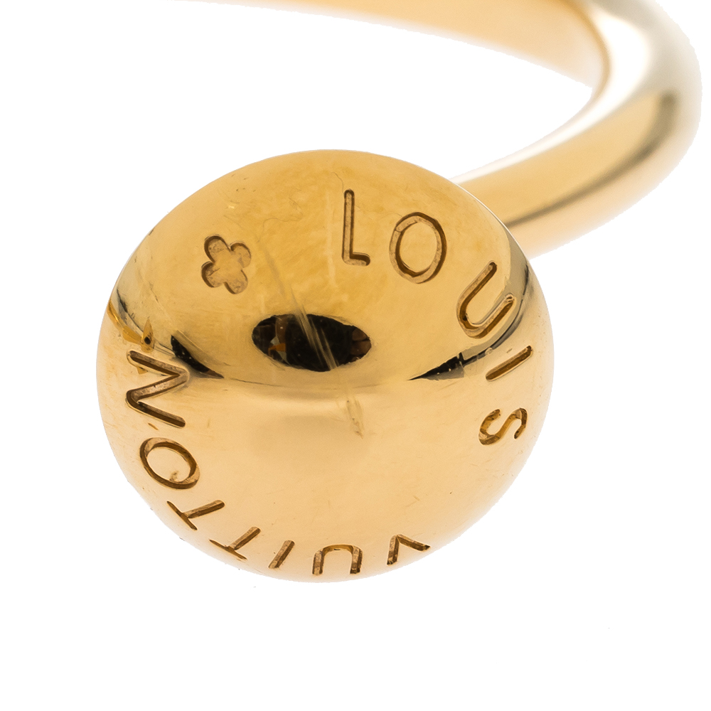 Louis Vuitton Studdy Gold Tone Open Bracelet Louis Vuitton
