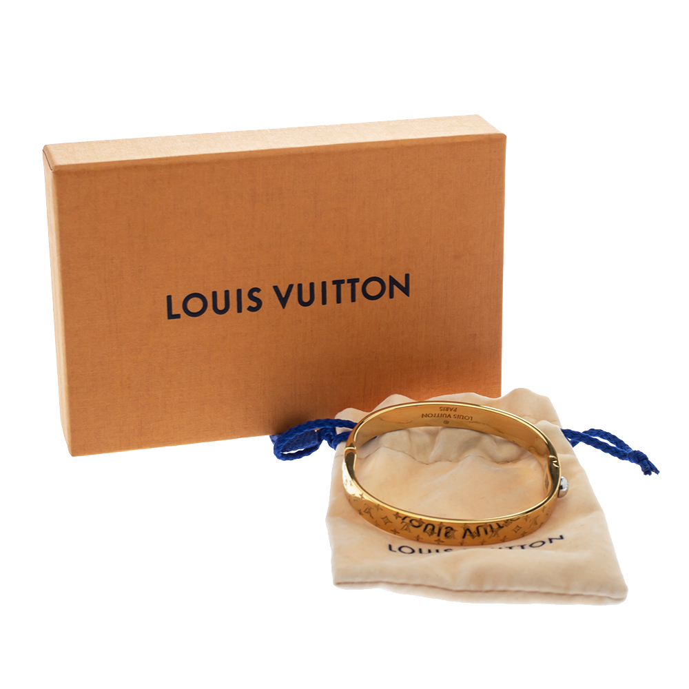 Louis Vuitton MONOGRAM Nanogram cuff (M64840, M64839)
