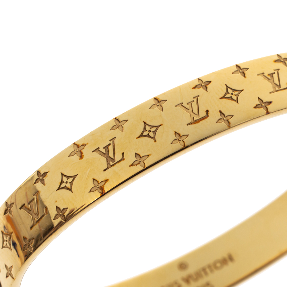 Louis Vuitton Nanogram Cuff Bracelet Metal Rose gold 2368272