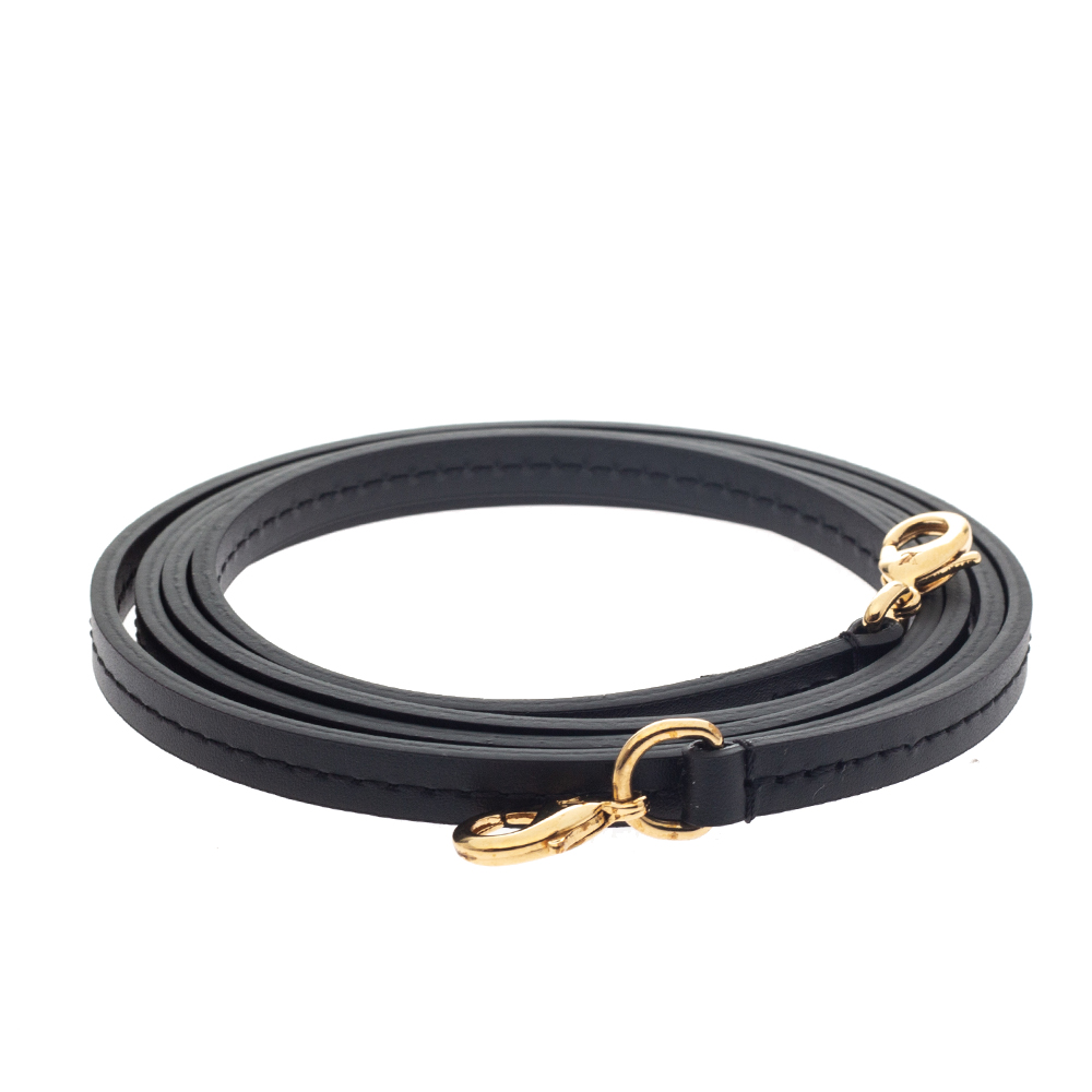 

Louis Vuitton Black Leather Slim Bag Shoulder Strap