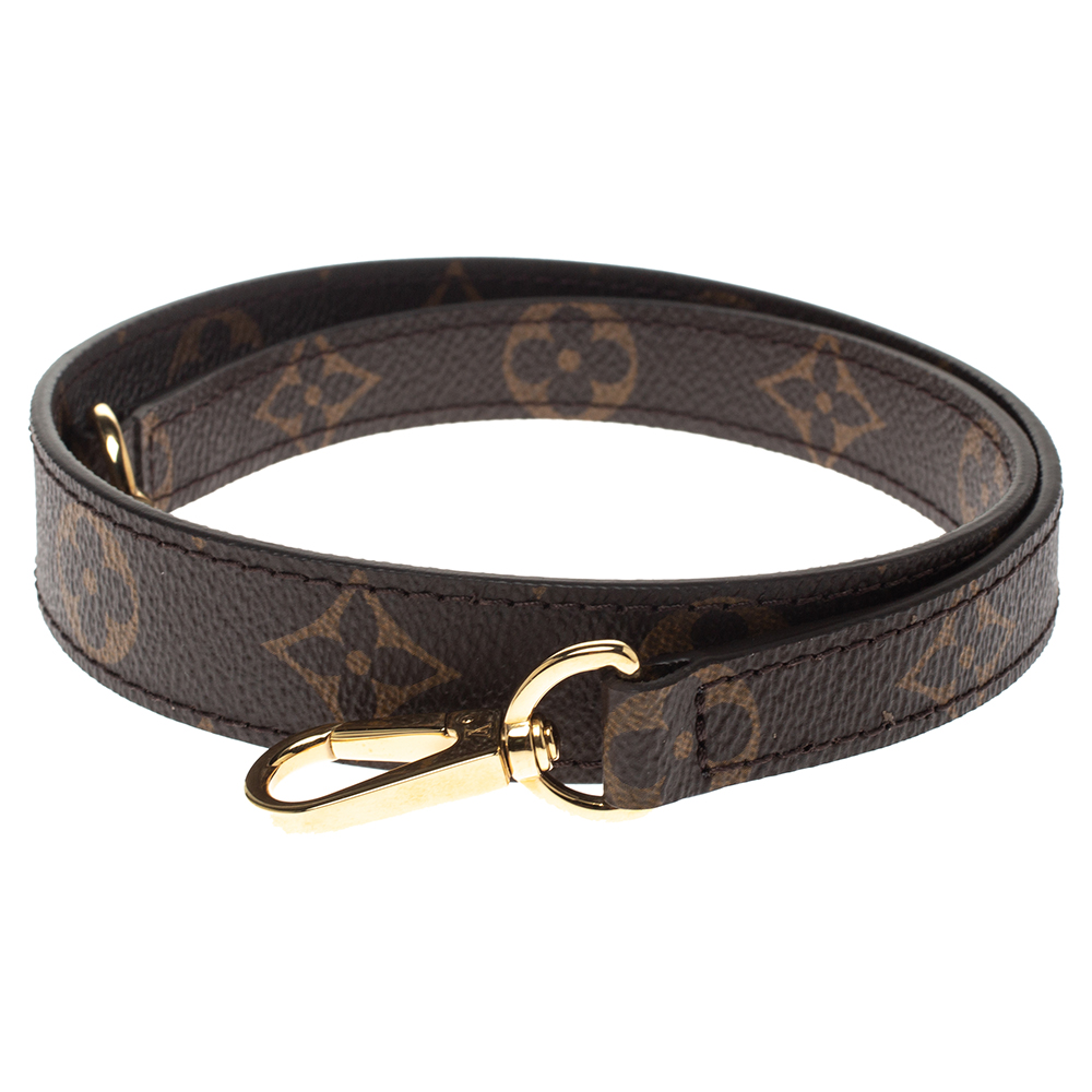 

Louis Vuitton Monogram Canvas Bag Strap, Brown