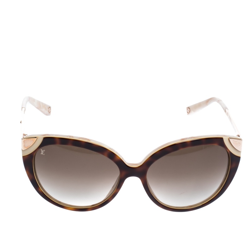 

Louis Vuitton Browm/Rose Gold Gradient Cateye Sunglasses, Brown