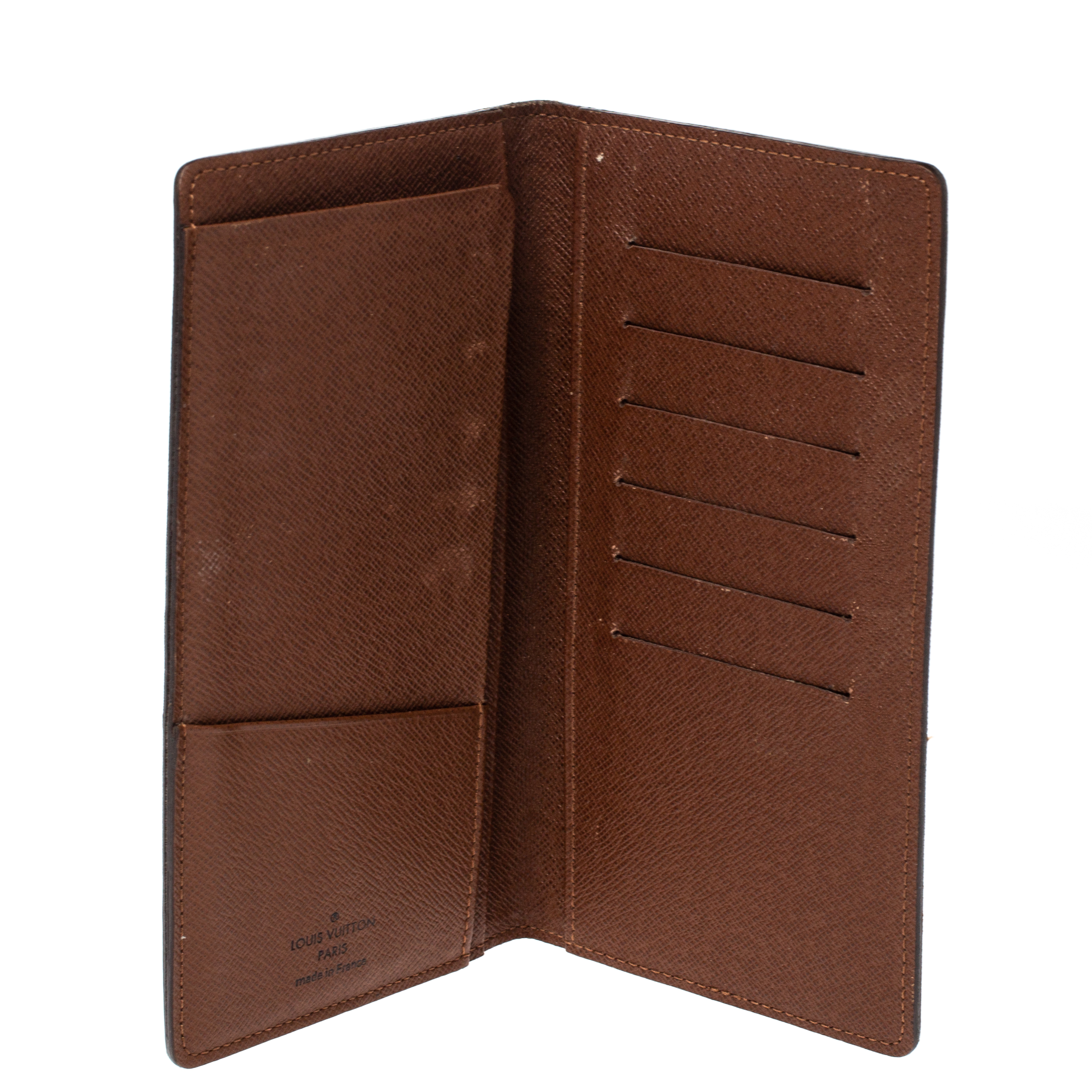 

Louis Vuitton Monogram Canvas Passport Holder, Brown