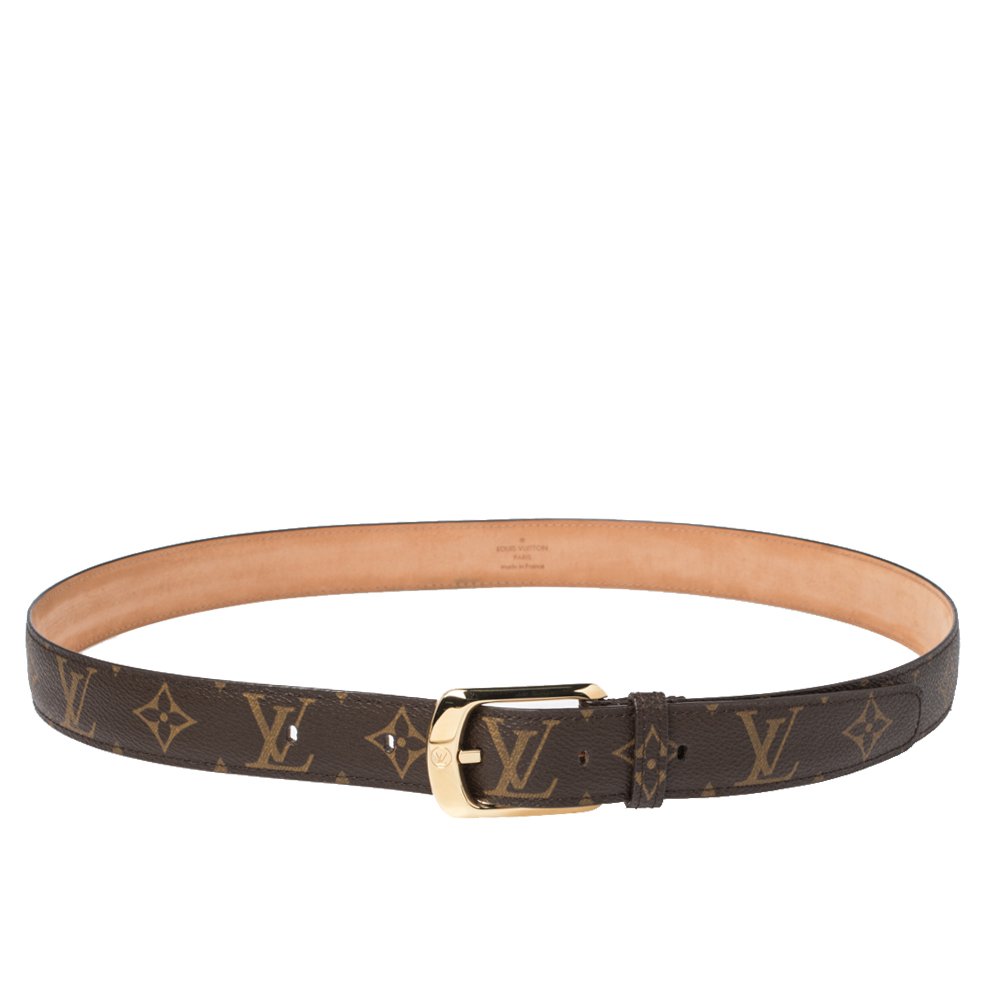 Pre Owned Louis Vuitton Monogram Canvas Ellipse Belt 95CM