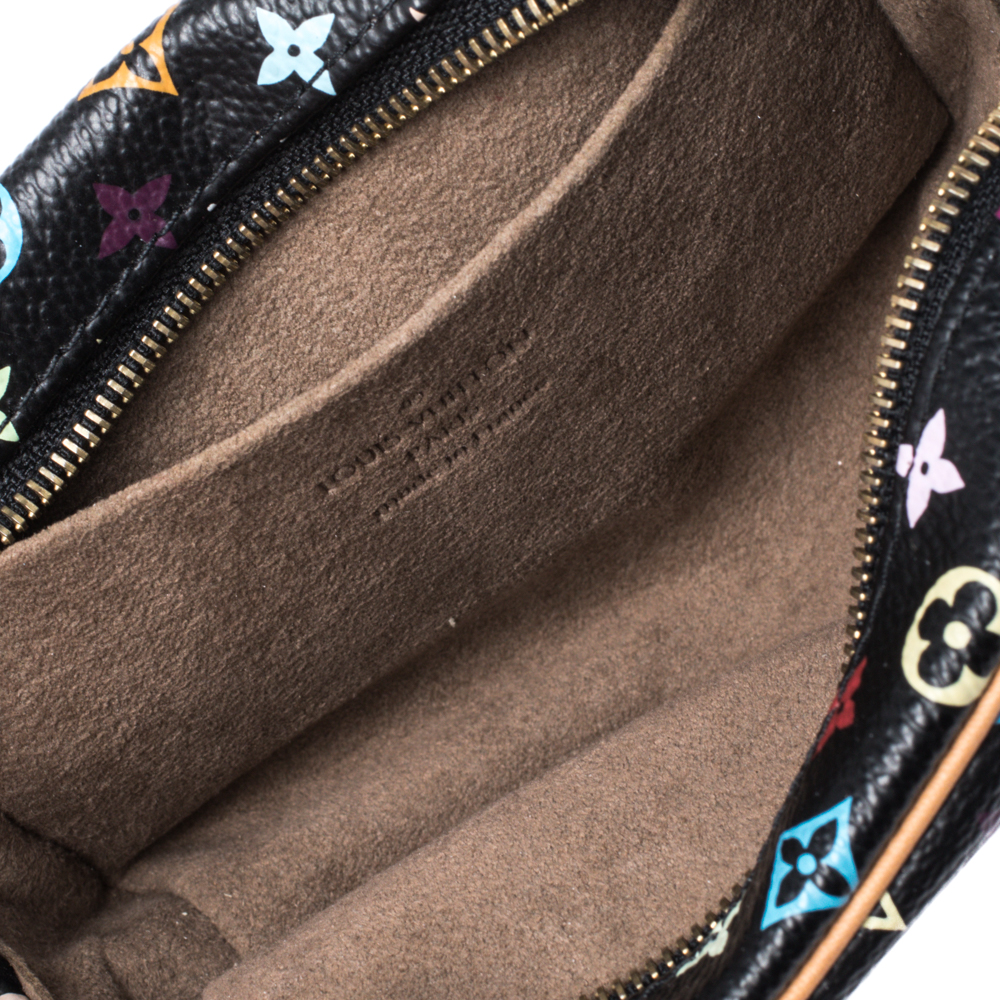 

Louis Vuitton Black Monogram Multicolore Canvas Wapity Pouch