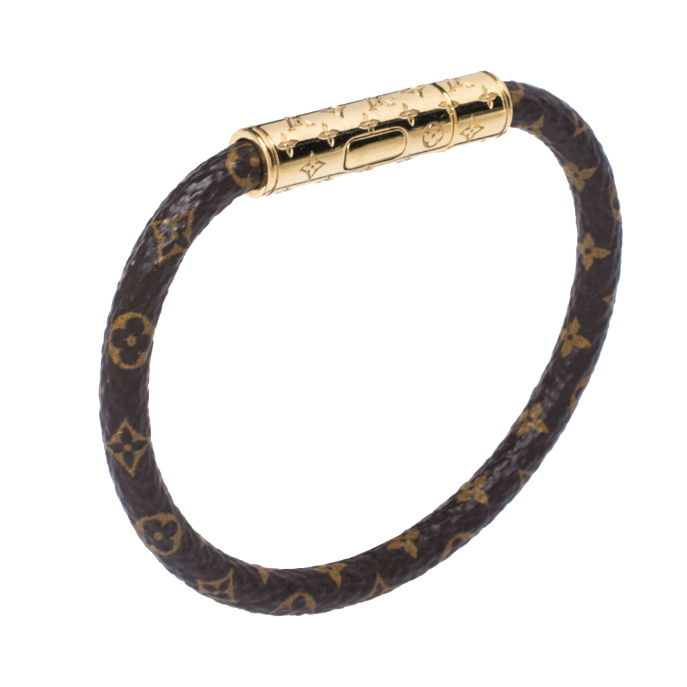 

Louis Vuitton Brown Monogram Canvas Confidential Bracelet