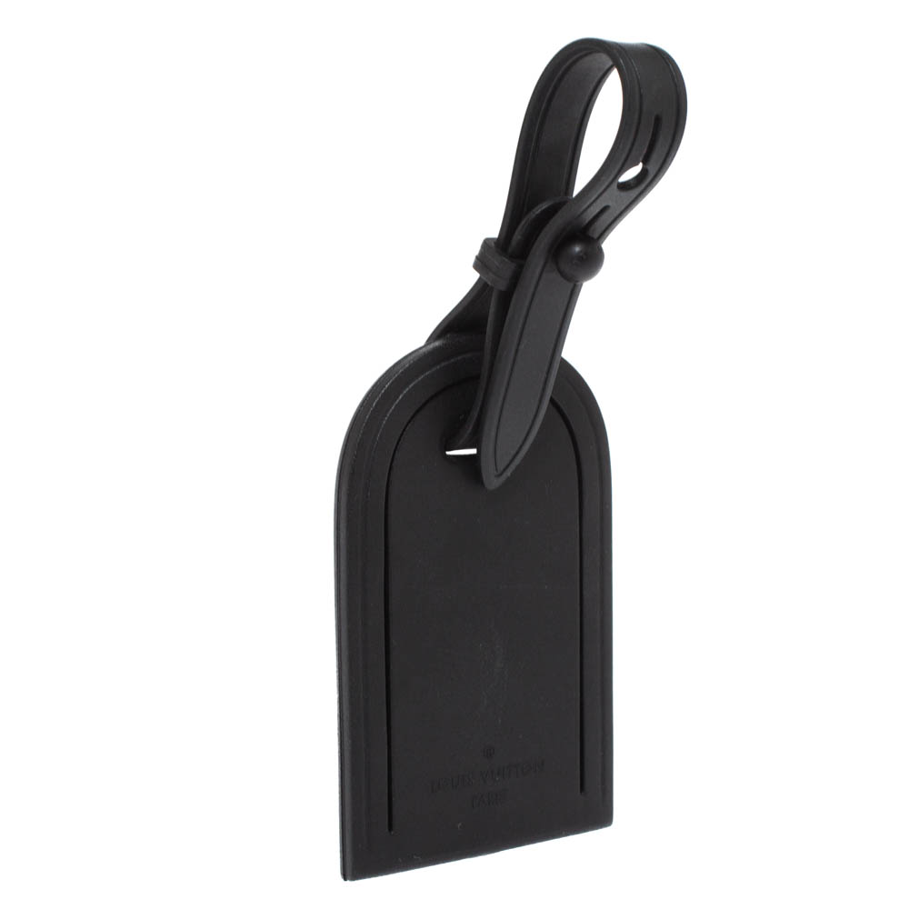 

Louis Vuitton Black PVC Luggage Name Tag