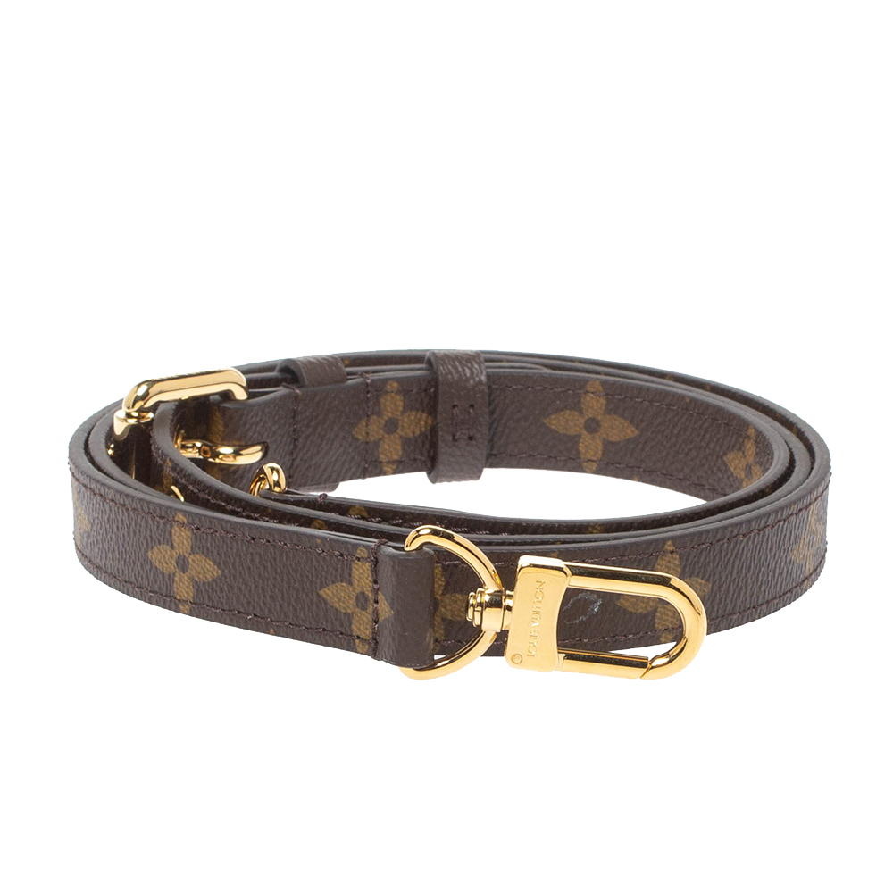 

Louis Vuitton Monogram Canvas Adjustable Bag Strap, Brown