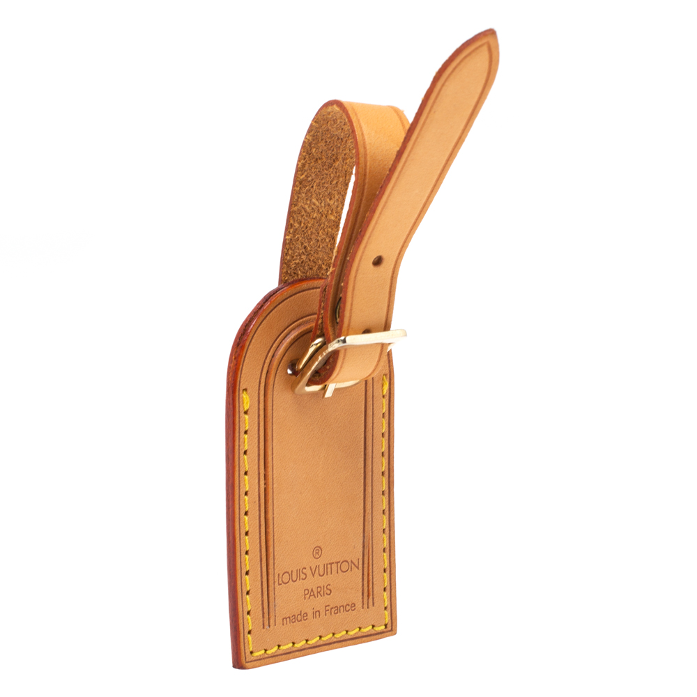 

Louis Vuitton Vachetta Leather Luggage Name Tag, Beige