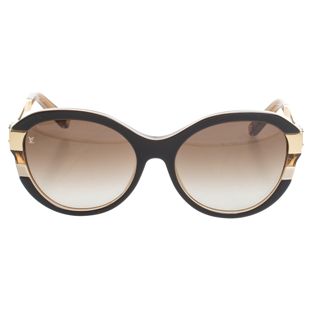 

Louis Vuitton Gold Tone/ Brown Gradient Z0487W Petit Soupcon Cat Eye Sunglasses