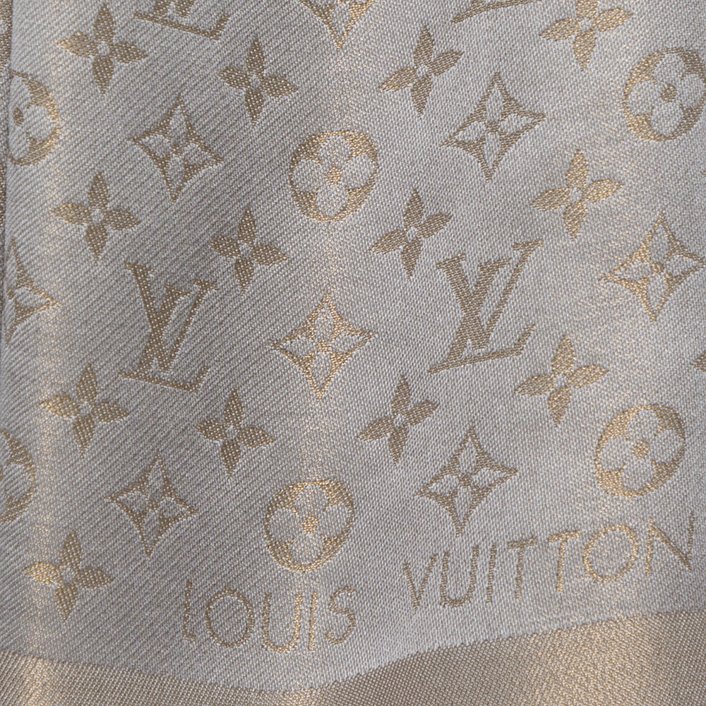 Louis Vuitton, Accessories, Sold Louis Vuitton New Beige Pearl Shine Shawl