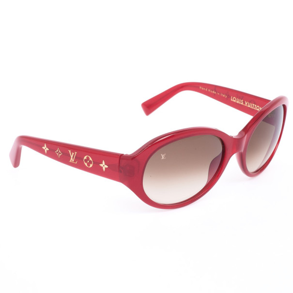 مملوكة مسبقًا Louis Vuitton Red Obsession Rond Sunglasses
