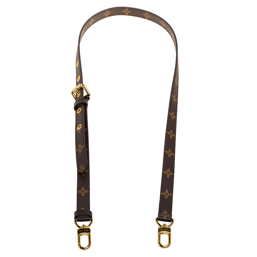 

Louis Vuitton Monogram Canvas Adjustable Shoulder Bag Strap, Brown