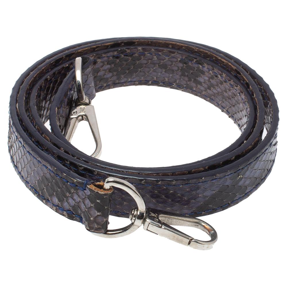 

Louis Vuitton Grey Python Shoulder Strap
