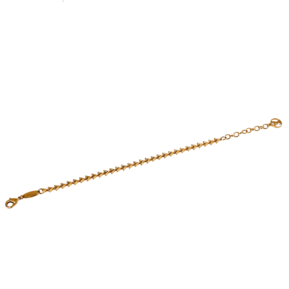 

Louis Vuitton Petit Essential V Gold Tone Bracelet