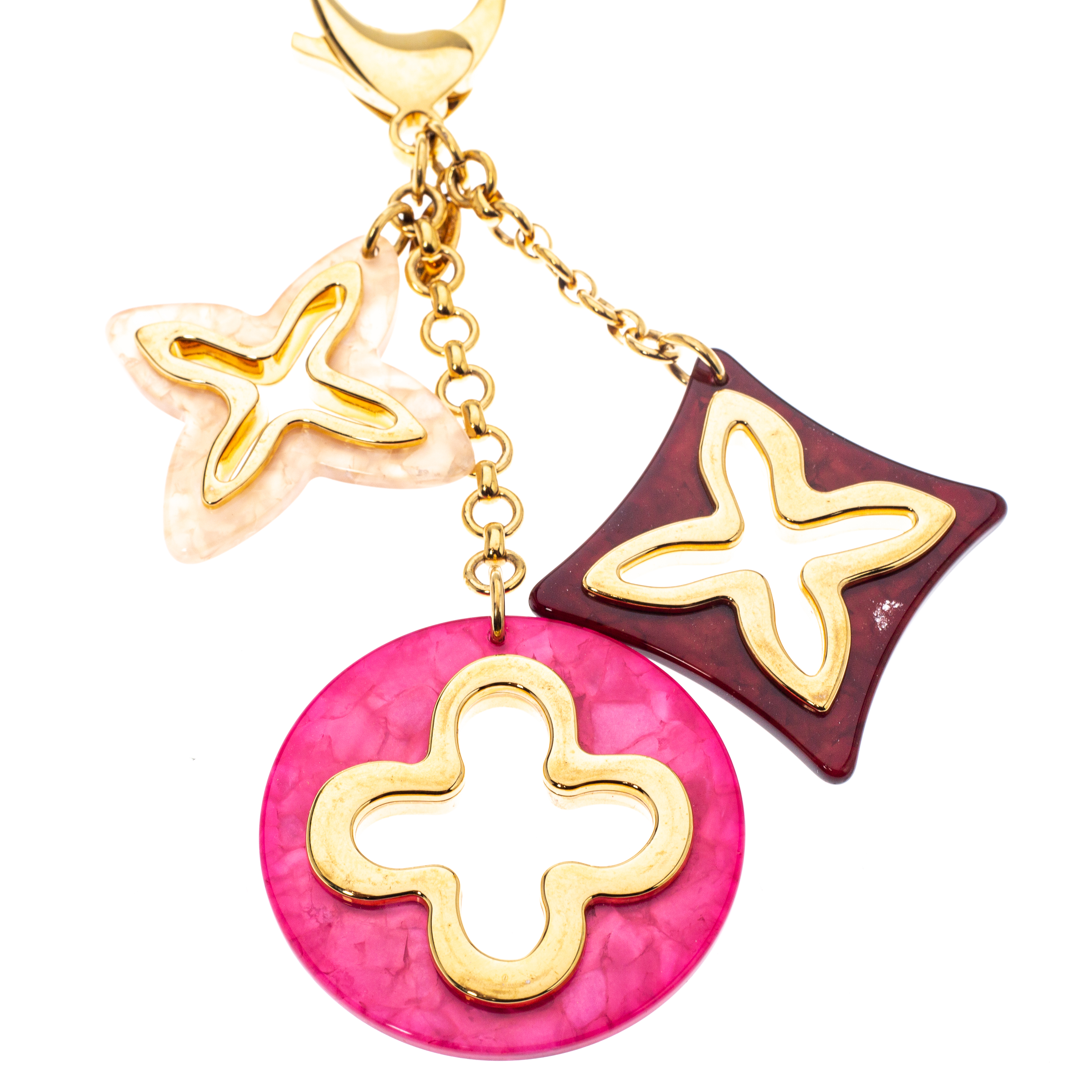 

Louis Vuitton Insolence Multicolor Resin Gold Tone Bag Charm